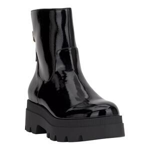 Jessica Simpson Women's Ulalie Lug Sole Booties Black Patent Size 9